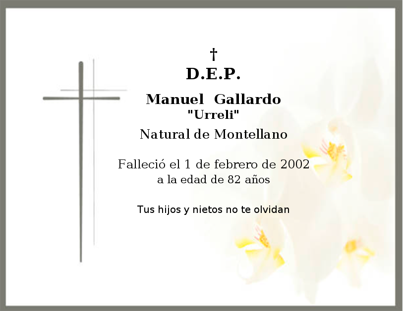 Imagen de la esquela