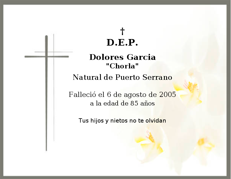 Imagen de la esquela