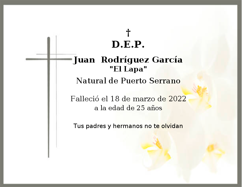 Memorial de Juan  Rodríguez García